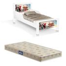mini cama juvenil infantil retro homem aranha com colchão