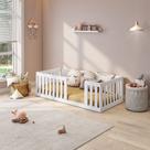 Mini Cama Montessoriana com Grade Giulia Casatema MadeiraOriginals