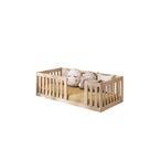 Mini Cama Montessoriana Giulia Madeira Grade Natural - Casa