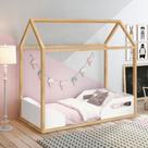 Mini Cama Montessoriana Zoe Infantil Branco Fosco / Madeira Pinus - Reller Mini Cama Montessoriana Zoe Infantil Branco Fosco / Madeira Pinus - Reller