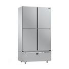 Mini Câmara 4 Portas Congelados -10 a -18ºc Motor Inf. Inox ar Forçado Mcco4p mi - Refrimate 220v Mini Câmara 4 Portas Congelados -10 a -18ºc Motor Inf. Inox ar Forçado Mcco4p mi - Refrimate 220v