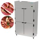 Mini Câmara Comercial 4 Portas Refrigerador Inox Kofisa 765 Litros KMCP75 Frost Free
