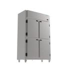 Mini Câmara Fria Industrial Inox 4 Portas 918 Litros 26KRES4PDII Kofisa