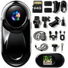 Mini Câmera Corporal JYSECURE 1080P 64GB Áudio e Vídeo