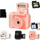 Mini câmera digital Retro Snap Y4000 1080P com LED Flash rosa