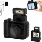 Mini câmera Retro Snap 1080P HD com flash LED de 16 GB/32 GB preto