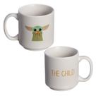 Mini Caneca Baby Yoda Empilháve Cerâmica 100ML Oficial Star Wars Mandaloriano Disney - Zona Criativa