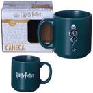 Mini Caneca Dark Mark Marca Negra Lord Voldemort Verde Café Expresso Empilhável Cerâmica 100ML Oficial Harry Potter