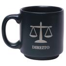 Mini Caneca Profissão Advogado Direito Café Expresso Empilhável Cerâmica 100ML - Zona Criativa