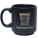Mini Caneca Profissão Arquiteto Arquitetura Café Expresso Empilhável Cerâmica 100ML - Zona Criativa