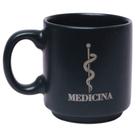 Mini Caneca Profissão Medico Medica Medicina Café Expresso Empilhável Cerâmica 100ML - Zona Criativa