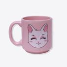 Mini Caneca Tina Cats 100ml - Rosa - Zonacriativa