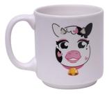 Mini Caneca Tina Vaquinha 100ml - Branca - Zonacriativa