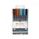 Mini Caneta Hidrográfica Fineliner BRW 0.4mm com 8 Unidades Mini Caneta Hidrográfica Fineliner BRW 0.4mm com 8 Unidades