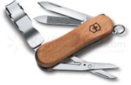 Mini Canivete Suíço Nail Clip Wood 65 mm 6 funções Original.
