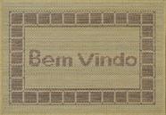 Mini Capacho Sisal Look Bem Vindo 007 Arena 040x060 cm