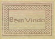 Mini Capacho Sisal Look Bem Vindo 008 Arena 040x060 cm