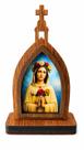 Mini Capela de Nossa Senhora Rosa Mística em MDF 10cm