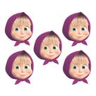 Mini Carinha Masha e Urso - 5 Unidades