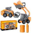 Mini Carregadeira Case Garfo Modelo SV300B Brinquedo Colecionável Miniatura Realista