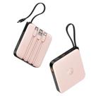Mini carregador portátil Power Bank VRURC 10000mAh rosa