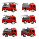 Mini Carrinho De Brinquedo Coleção Bombeiro Resgate Infantil