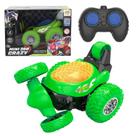 Mini Carro 360 Crazy Com Controle Rodas Adaptáveis E Giros Incríveis Luz De Led