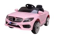 Mini Carro Elétrico Infantil Bivolt 6v Mercedes C180 Rosa com Controle Remoto