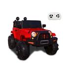 Mini carro eletrico infantil jeep vermelho 12v com controle luz e som Mini carro eletrico infantil jeep vermelho 12v com controle luz e som
