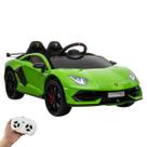 Mini Carro Elétrico Infantil Lamborghini Aventador Svj 12V Controle Verde Importway Bw303vd