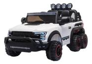 Mini carro elétrico infantil pickup 12v 6 rodas bw239 cor: branco Mini carro elétrico infantil pickup 12v 6 rodas bw239 cor: branco