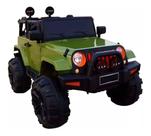 Mini carro eletrico jipe controle remoto 12v bw028 cor: verde