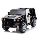 Mini Carro Elétrico Policia 12V Preto - Bw236Pt