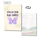 Mini Cartão Presente Lembrança Mãe Frente e Verso com 50pcs