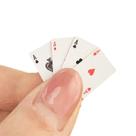 Mini cartas de baralho, 20 baralhos, pôquer, 54 cartas, jogo de festa de 1 x 1,5 cm