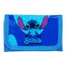 Mini Carteira Infantil Azul Claro Stitch 8x12cm - Disney