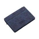 Mini Carteira Masculina De Couro PU, Porta-cartões Fino Com Zíper, Bolso Para Moedas, Estojo Para
