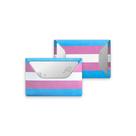 Mini Carteira Prática Lavável ABA Bandeira Trans