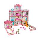Mini Casa De Brinquedo DIY Para Meninas, Castelo Com Luzes LED, Presente De Aniversário Mini Casa De Brinquedo DIY Para Meninas, Castelo Com Luzes LED, Presente De Aniversário