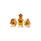 Mini Casinha Mini Casinha Dois Andares e Mini Chalé para Decorar Enfeite Casa Decoração