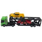 Mini Cegonheiro de Brinquedo com 2 Carrinhos - Verde Mini Cegonheiro de Brinquedo com 2 Carrinhos - Verde