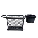 Mini cesta Fry preto inox c/molheira melamina 8x10x7,5cm -Dynasty
