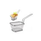 Mini Cestinha Inox Para Batata Frita E Porções