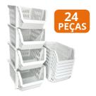 Mini Cesto Expositor Organizador Mini Cesto Plástico 24 Pçs
