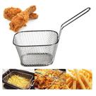 Mini cesto frituras inox batata frita rustica servir porcoes