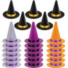 Mini chapéu de bruxa ZHWKMYP para artesanato e decoração de festa de Halloween (20 unidades) Mini chapéu de bruxa ZHWKMYP para artesanato e decoração de festa de Halloween (20 unidades)