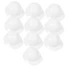 Mini chapéu de construção CIYODO para crianças, 10 peças de plástico branco Mini chapéu de construção CIYODO para crianças, 10 peças de plástico branco