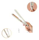 Mini Chapinha Cabelo Pequeno 21 Cm Prancha Portátil Bivolt Cor Branco 127/220v