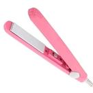 Mini Chapinha Prancha Cabelo 17mm Portátil Cerâmica Rosa