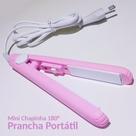 Mini Chapinha Prancha Rosa Super Pequena 17cm Bivolt De Bolsa